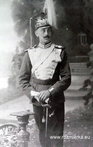 Franz Gomolla (1888 - 1960) przy wojsku około 1910 r.