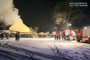 Pożar domu - Jędrynie (gmina Strzelce Opolskie)